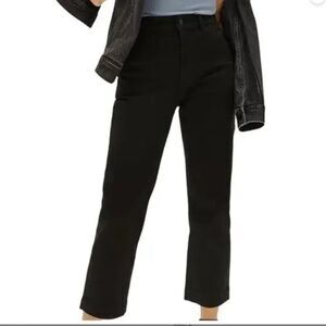 Everlane Black Straight CroppeHigh Waist Pants, Size 0 Short, Minimalist